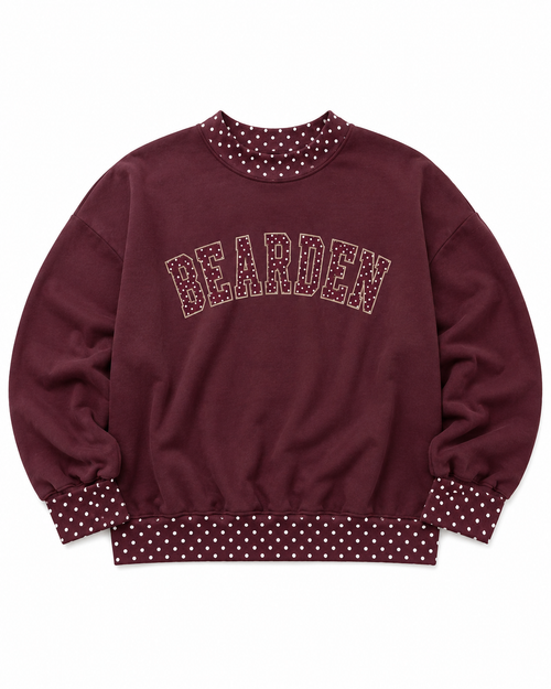 *PRE-ORDER* | Bearden Polka Dot Varsity Sweatshirt