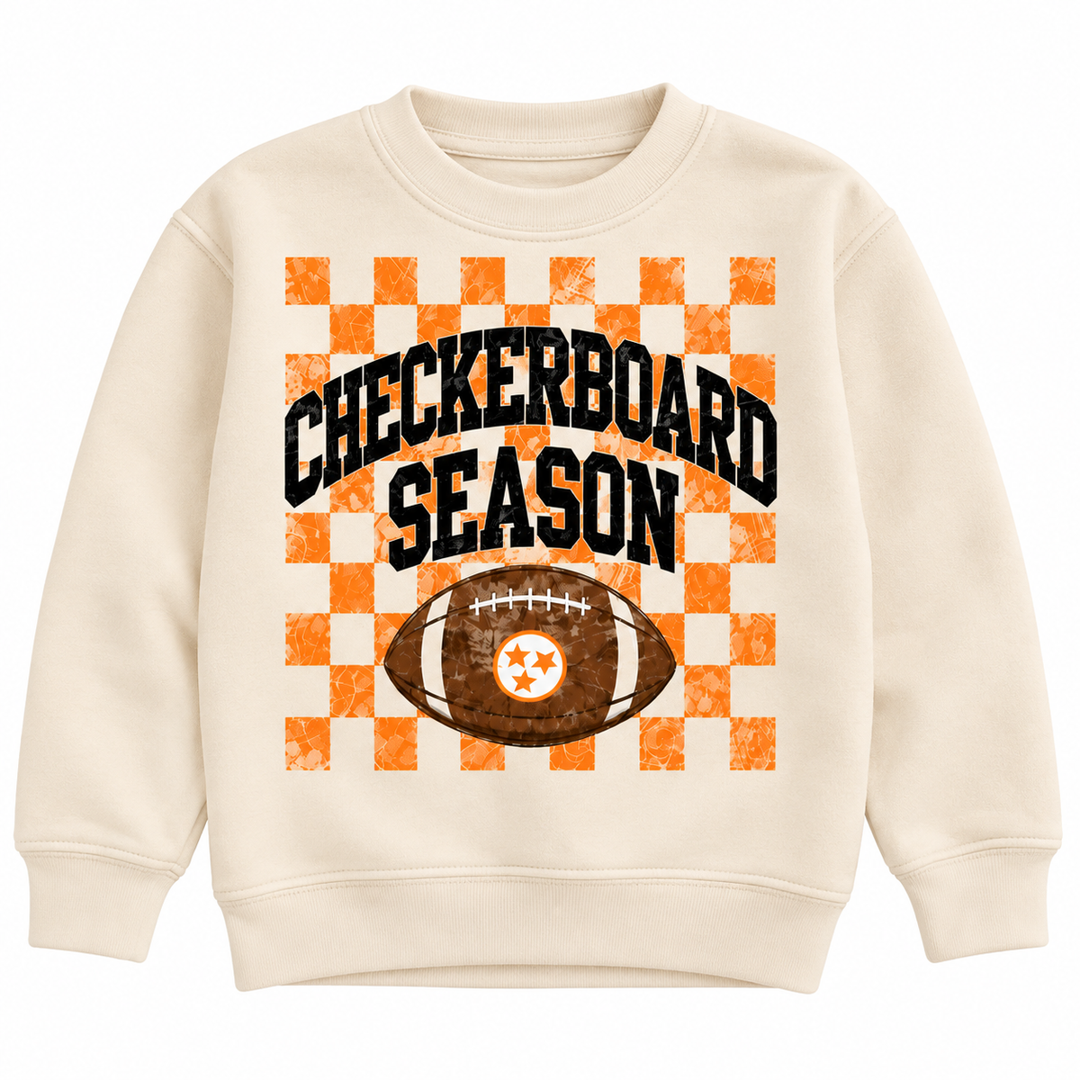 Toddler Checkerboard Season Football Sweatshirt