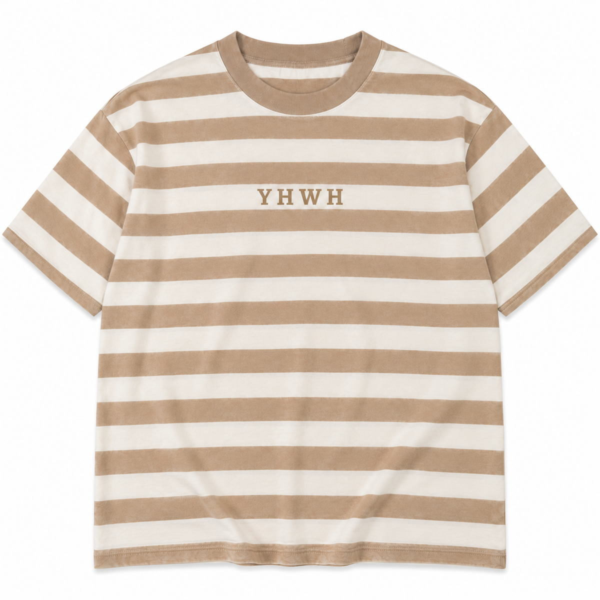 YHWH Striped Oversized Tee
