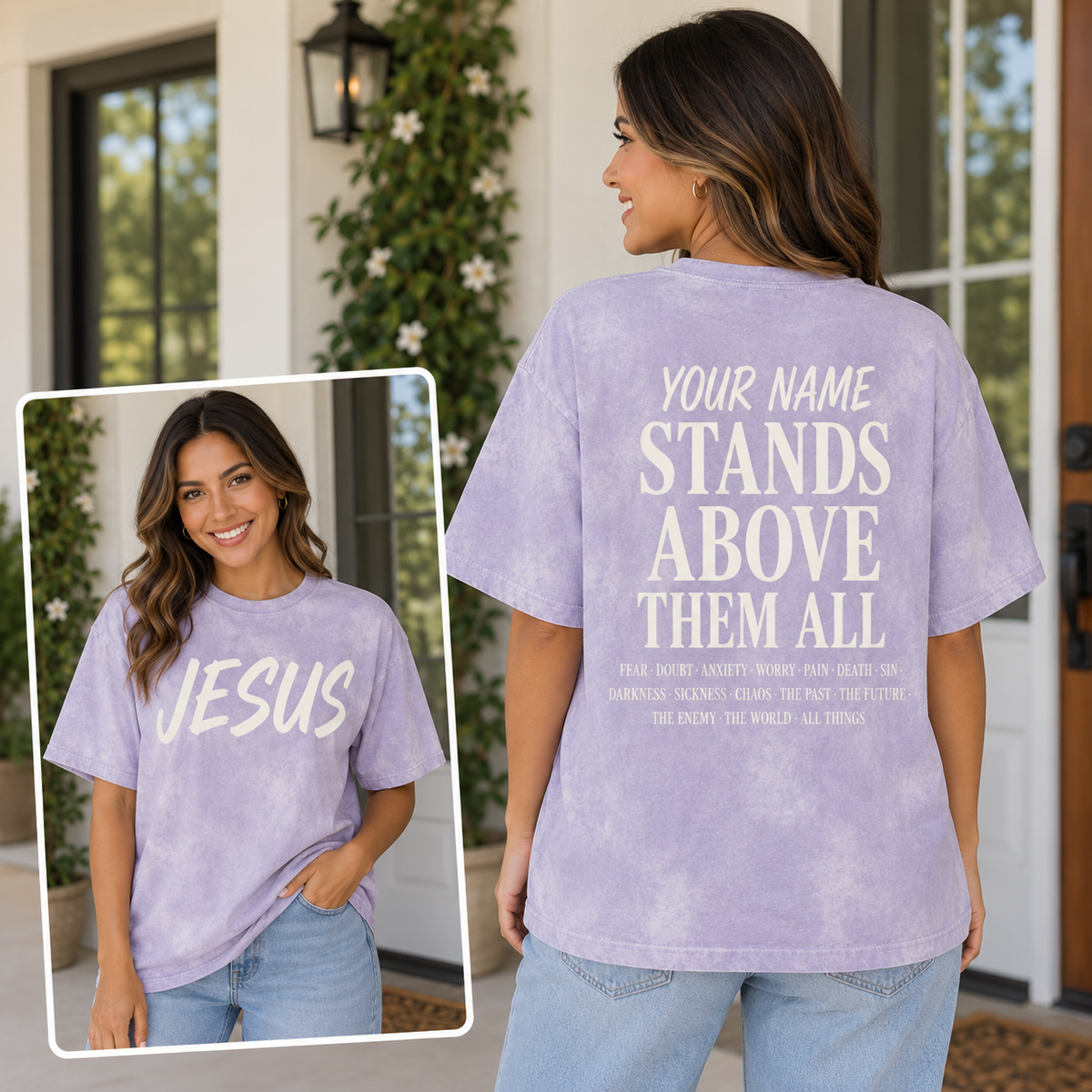 Your Name Stands Above Them All Christian Tee