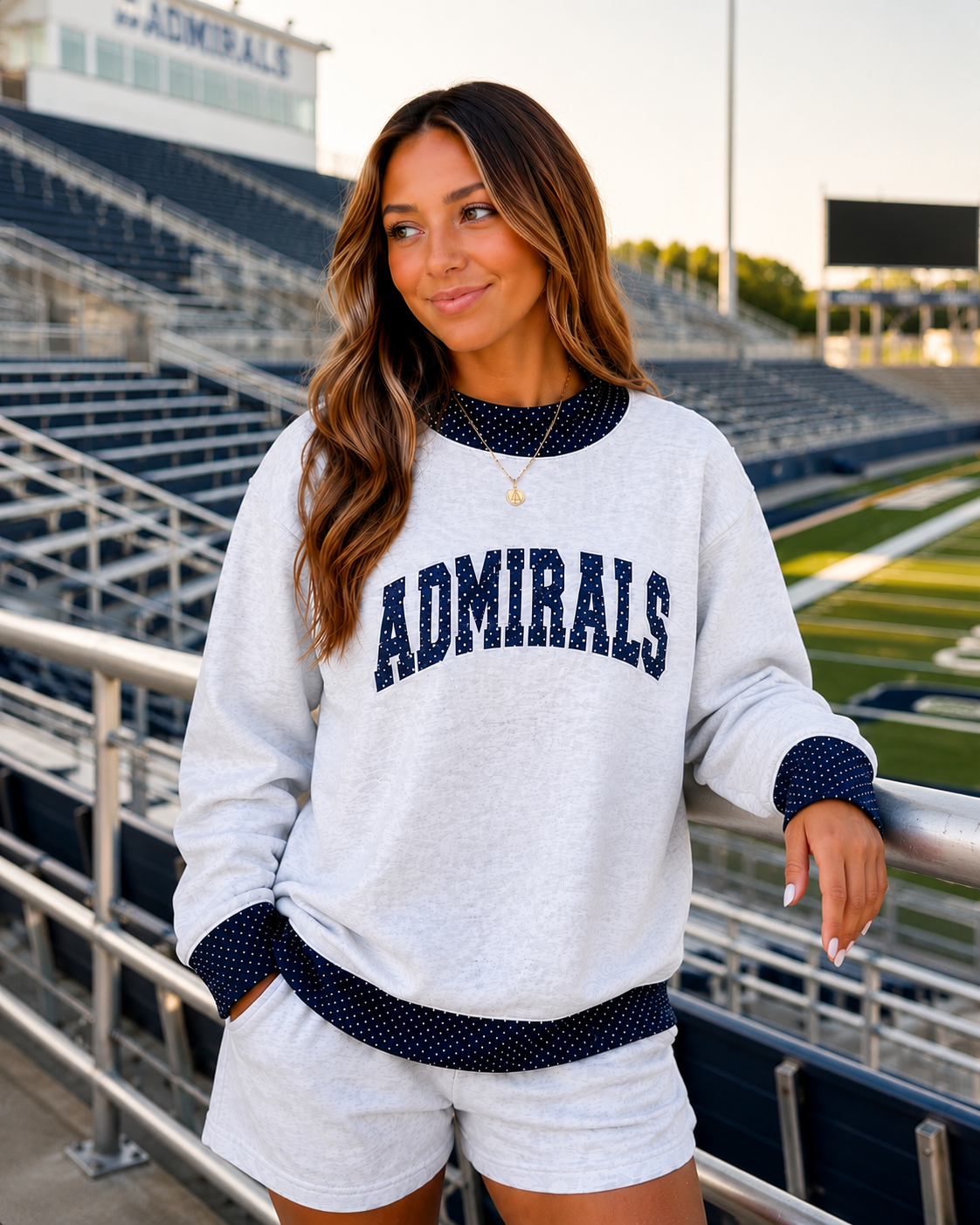 *PRE-ORDER* | Admirals Polka Dot Sweatshirt