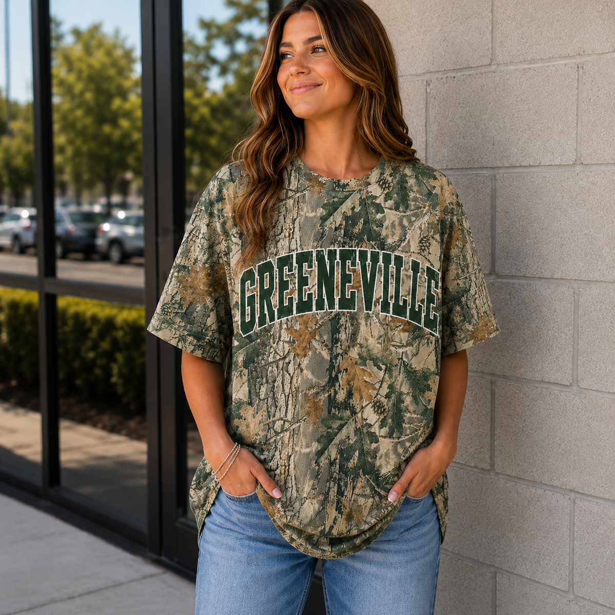 Greeneville Camo Oversized Tee
