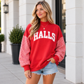 *PRE-ORDER* | Halls Gingham Sleeve Sweatshirt