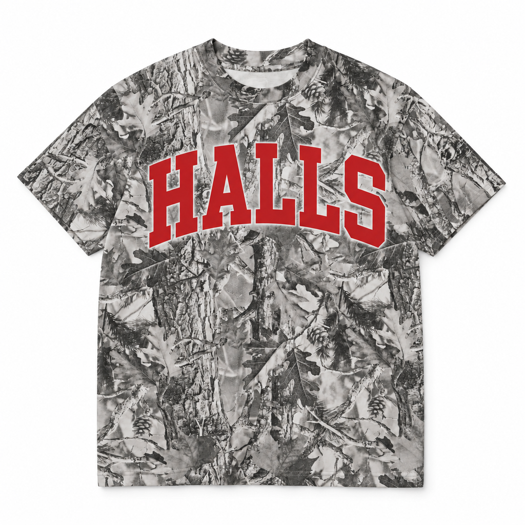 Halls Camo Game Day Tee