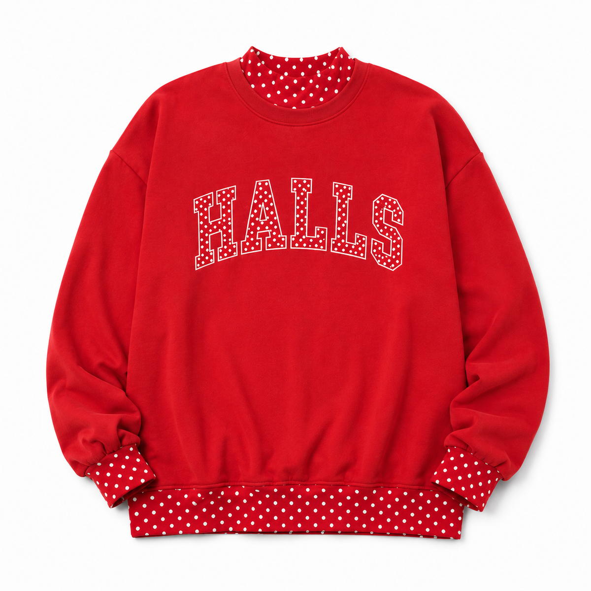 *PRE-ORDER* | Halls Polka Dot Layered Sweatshirt