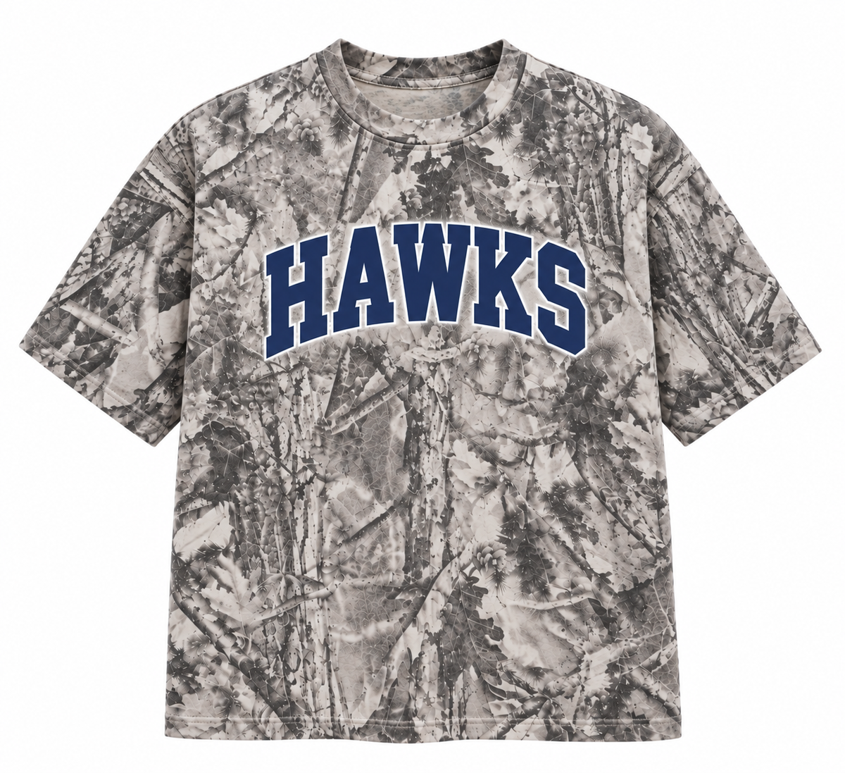 Hardin Valley Hawks Vintage Camo Oversized Tee