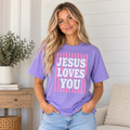 Jesus Loves You Stripe Tee