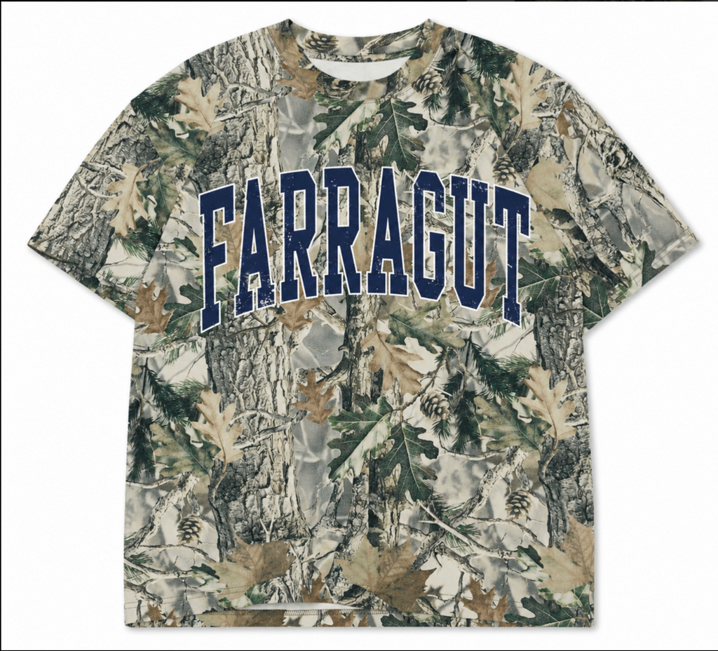 Farragut Camo Oversized Tee