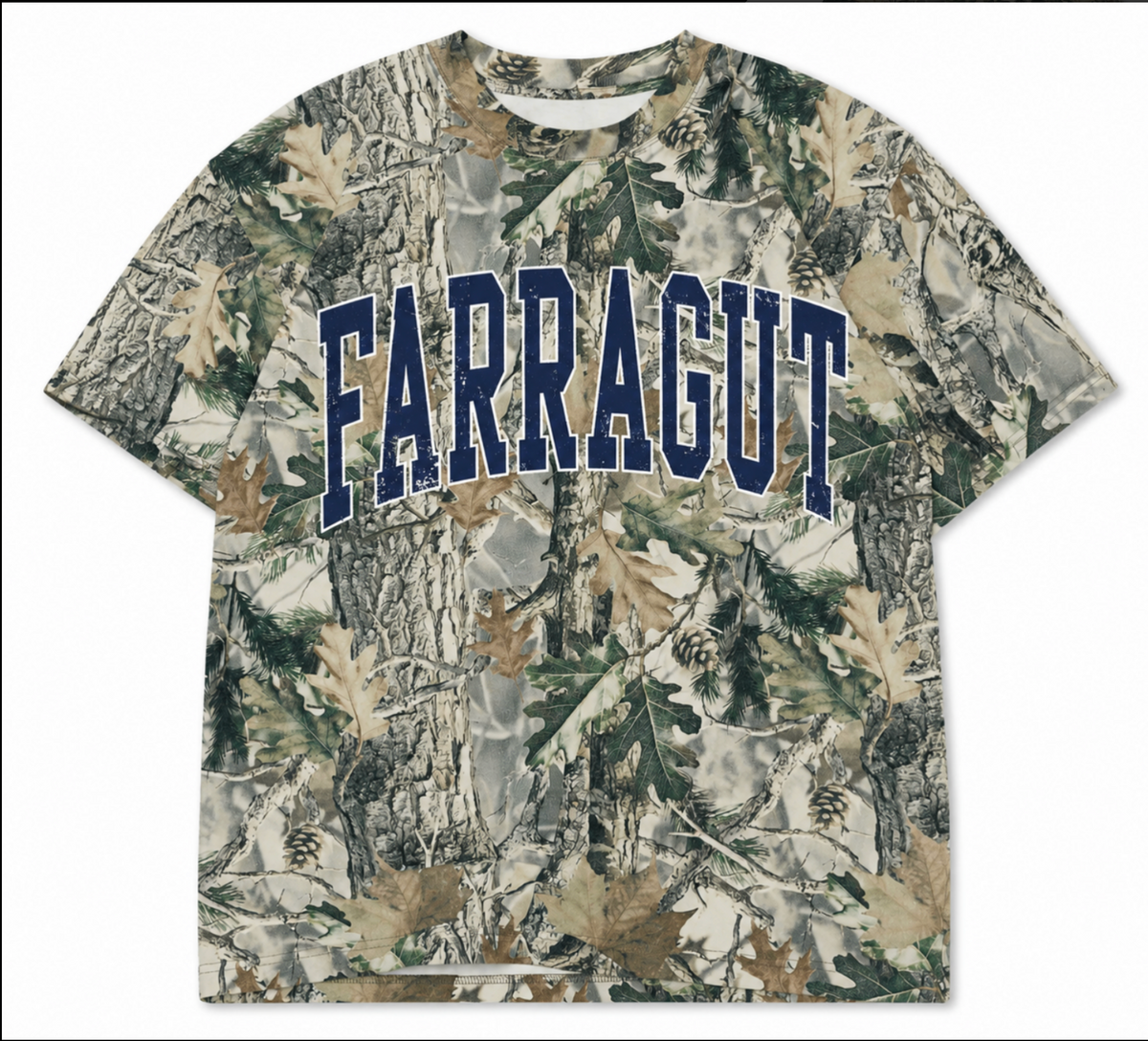 Farragut Camo Oversized Tee