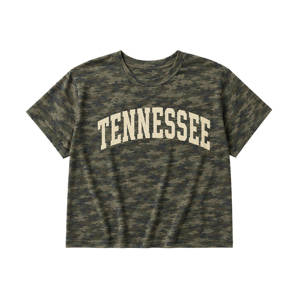 Tennessee Varsity Arch Camo Boxy Tee