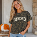 Tennessee Varsity Arch Camo Boxy Tee