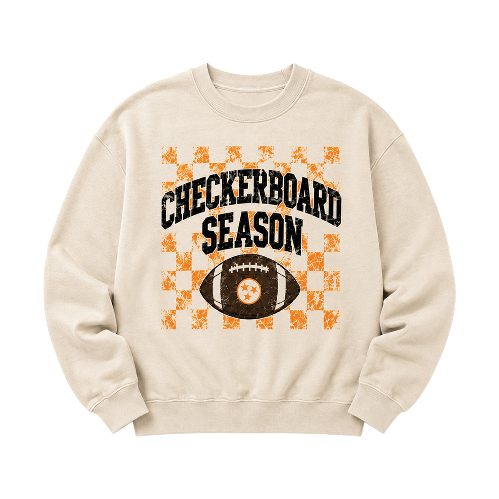 Checkerboard Season Crewneck Sweatshirt