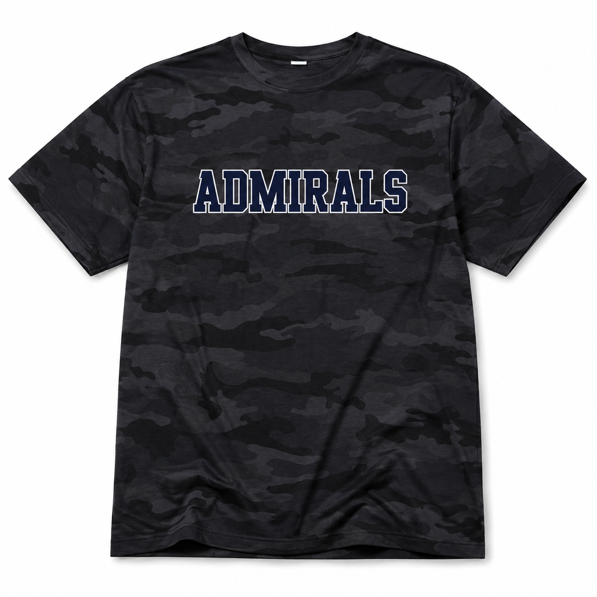 Admirals Black Camo Varsity Tee