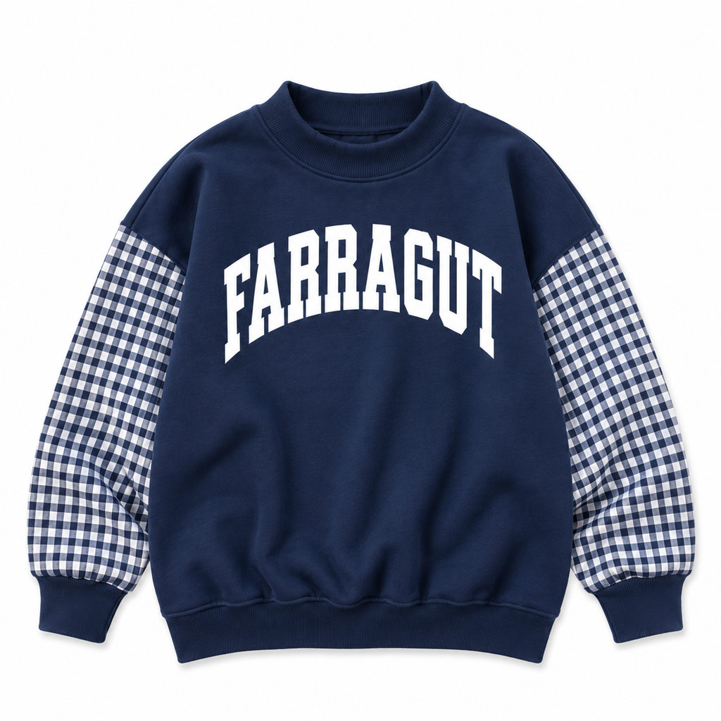 *PRE-ORDER* | Farragut Gingham Mockneck Sweatshirt
