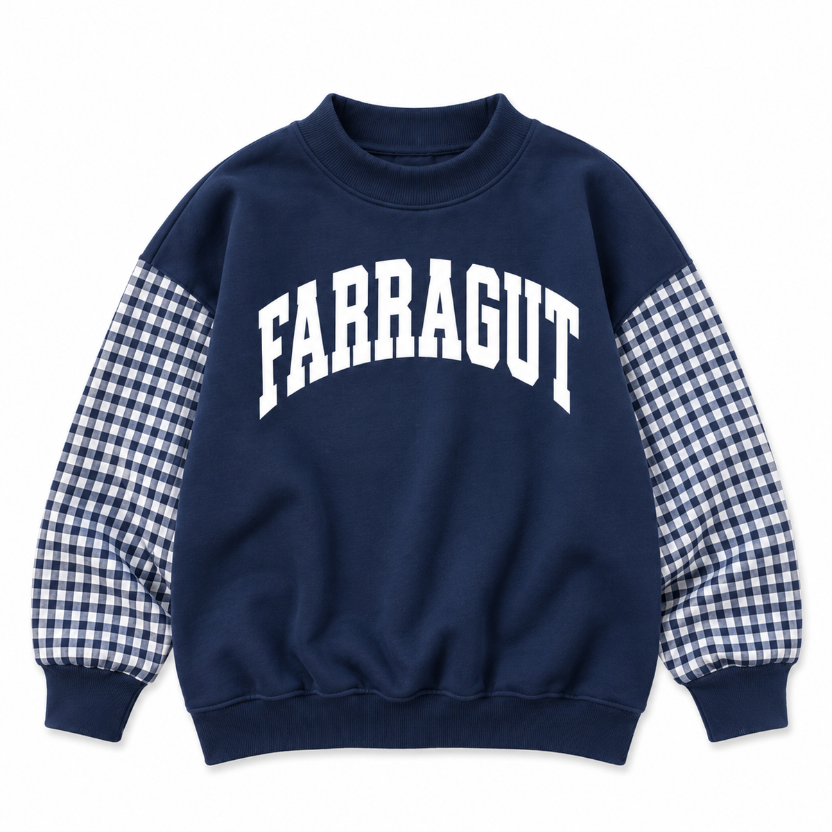 *PRE-ORDER* | Farragut Gingham Mockneck Sweatshirt