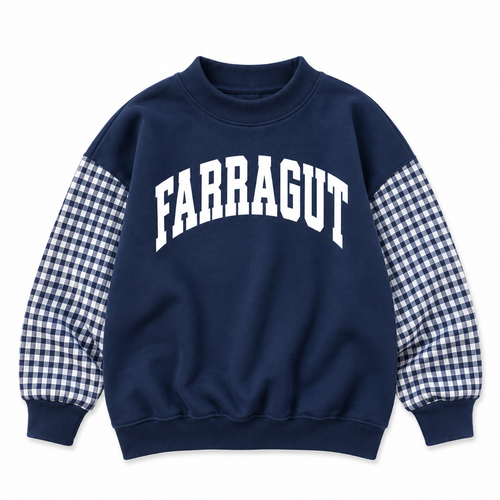 *PRE-ORDER* | Farragut Gingham Mockneck Sweatshirt