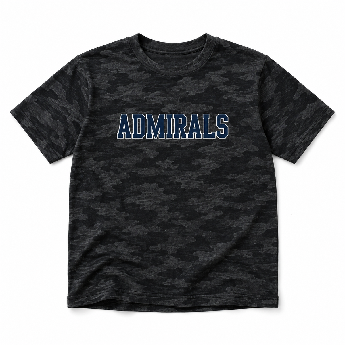 Youth Admirals Black Camo Varsity Tee