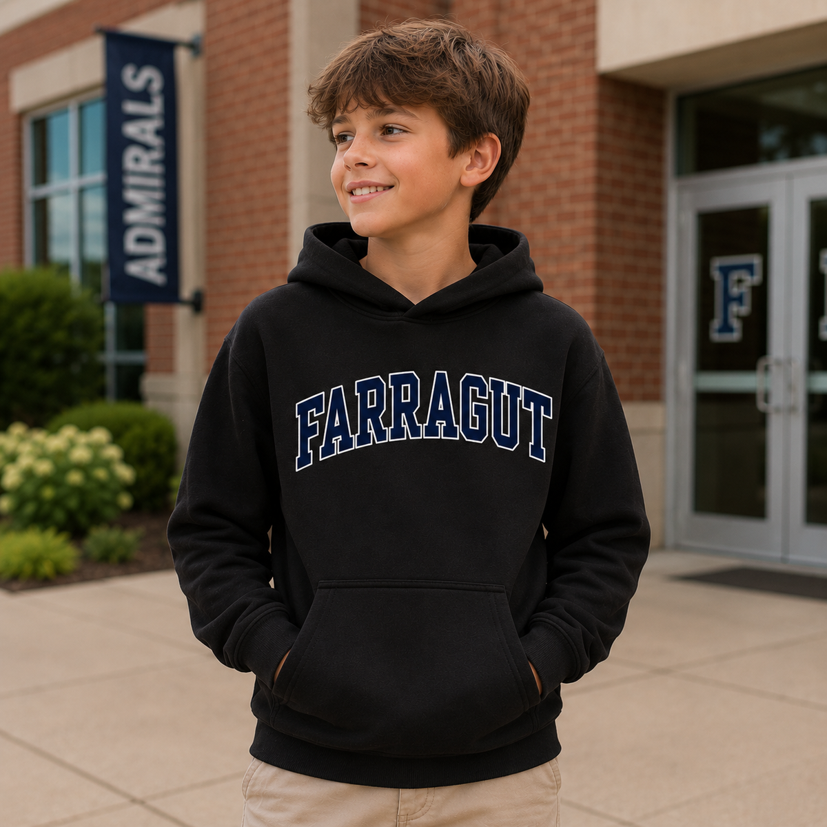 Youth Farragut Admirals Collegiate Hoodie