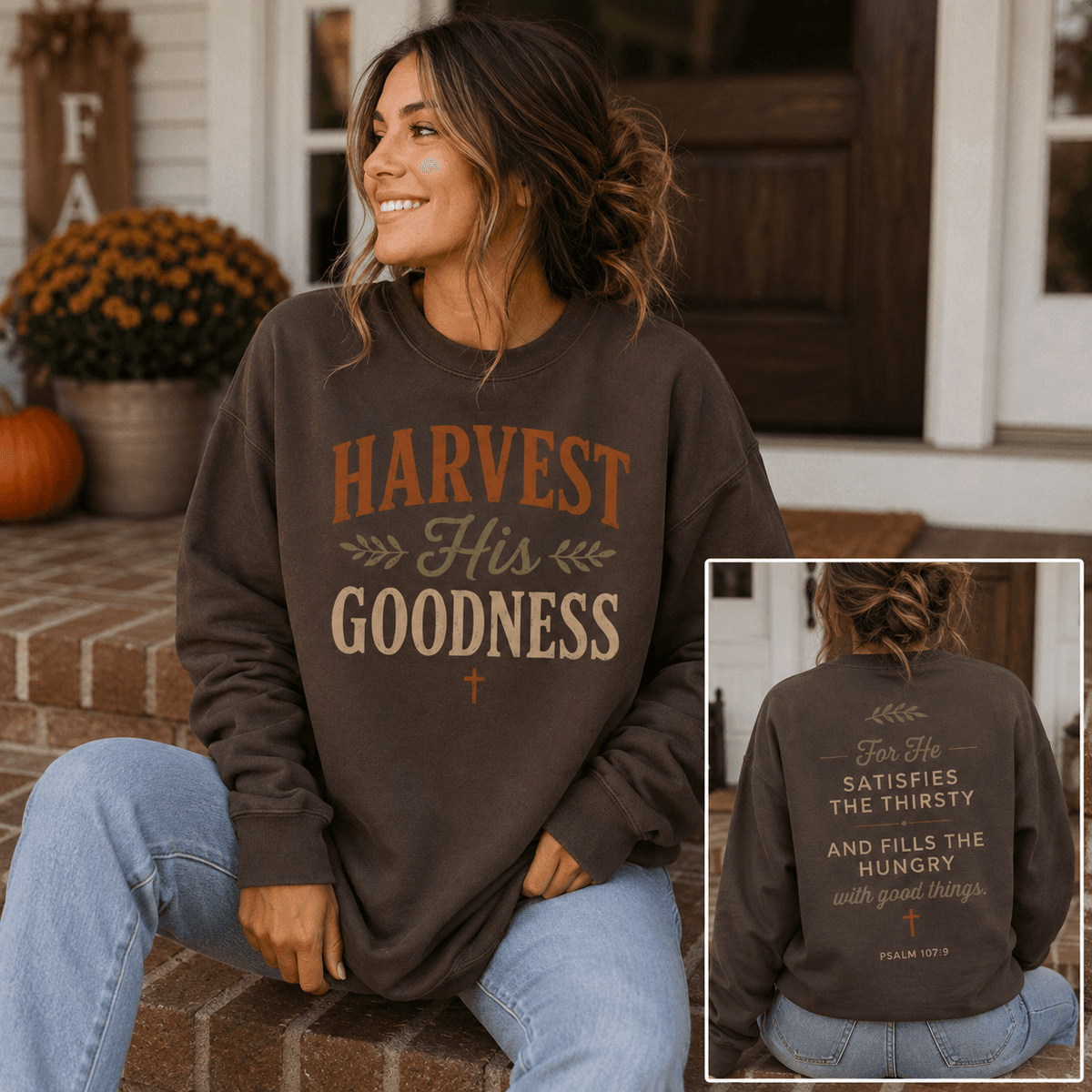 Harvest His Goodness Crewneck