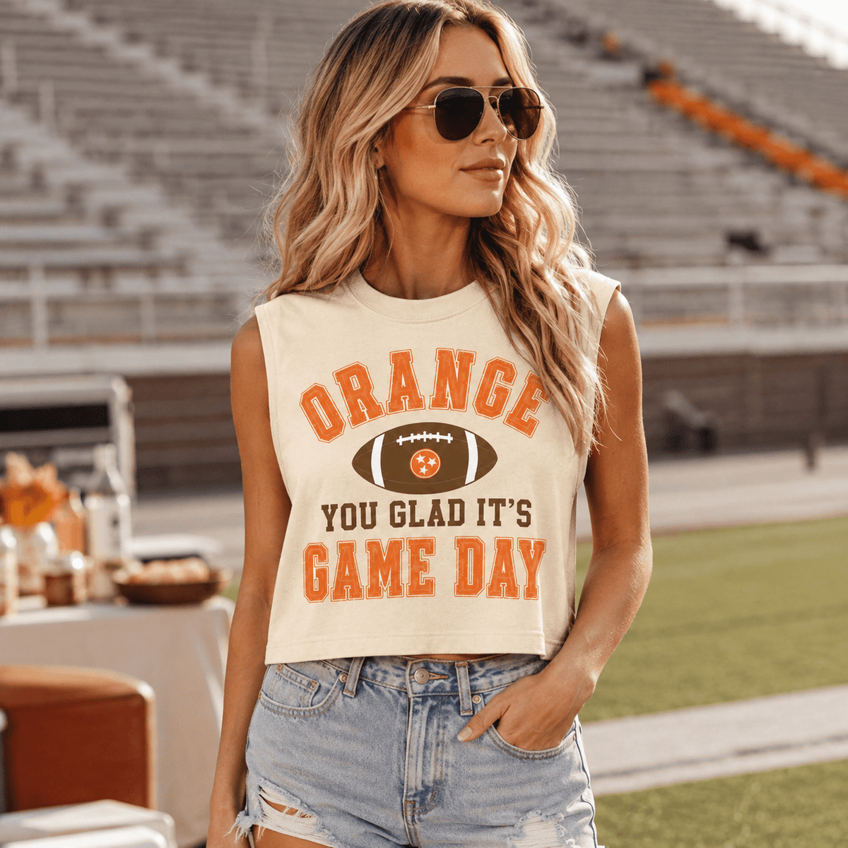 Orange You Glad Muscle Tee