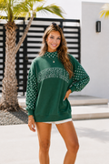 *PRE- ORDER* | Greeneville Polka Dot Mock Neck Sweatshirt