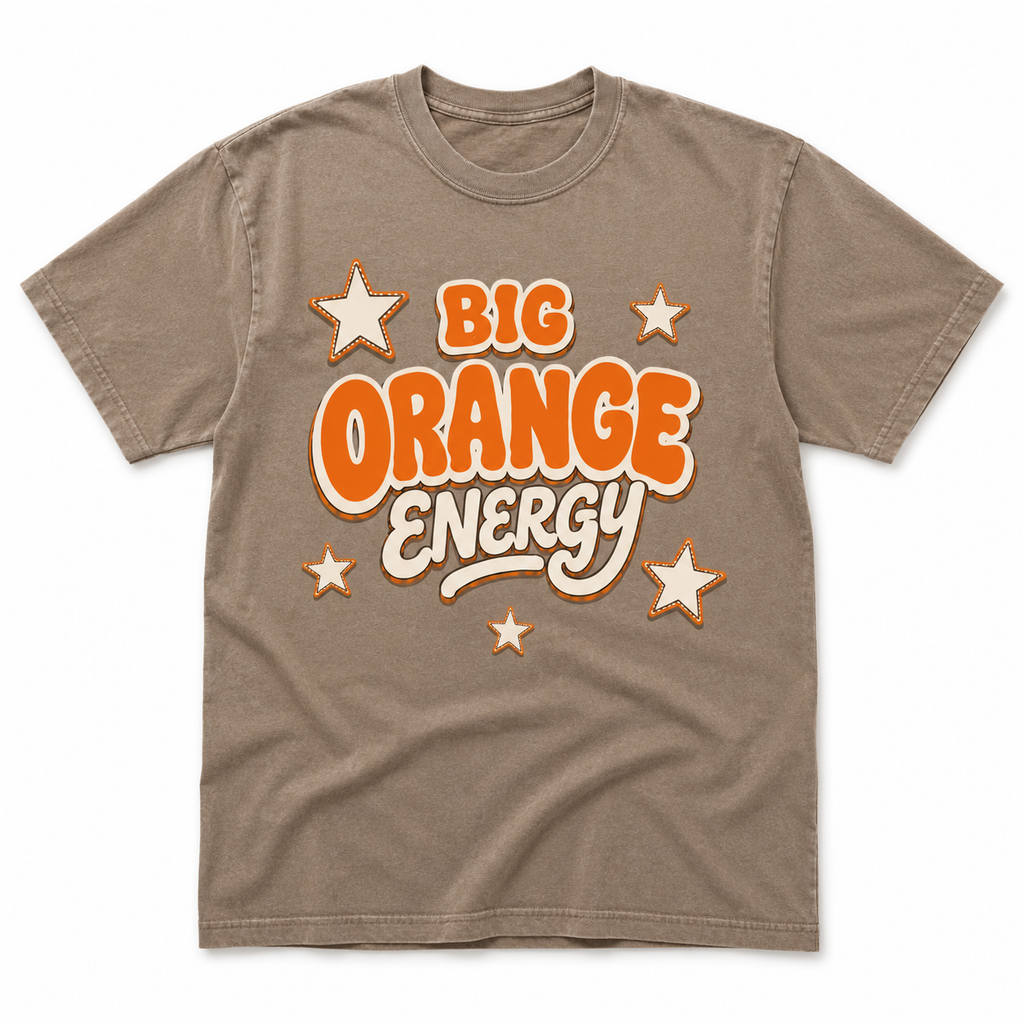 Big Orange Energy Retro Game Day Tee