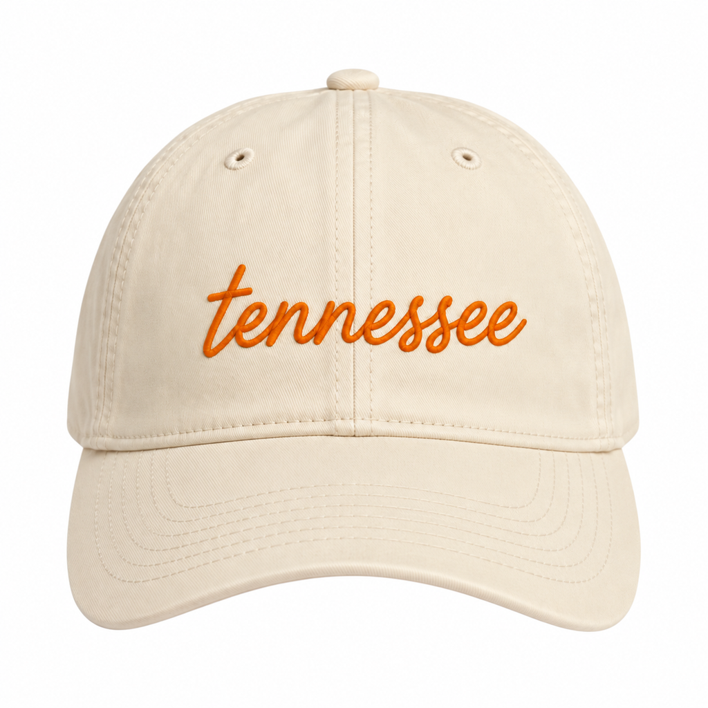 Tennessee Script Embroidered Hat
