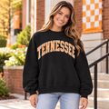 Tennessee Gingham Game Day Crewneck Sweatshirt