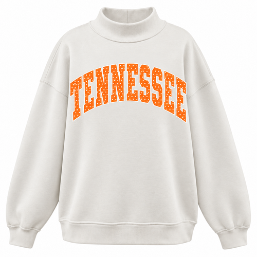 *PRE- ORDER* | Tennessee Polka Dot Mockneck Sweatshirt
