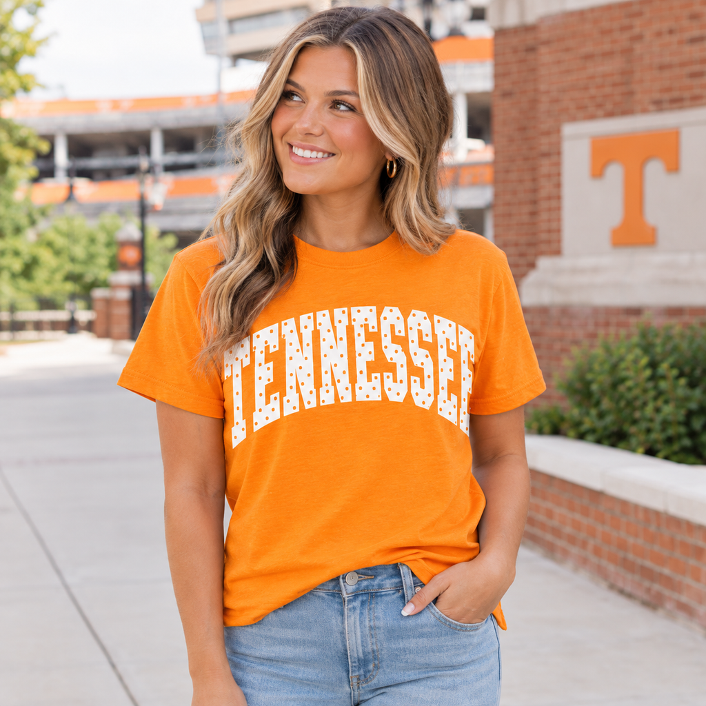 Tennessee Polka Dot Game Day Tee