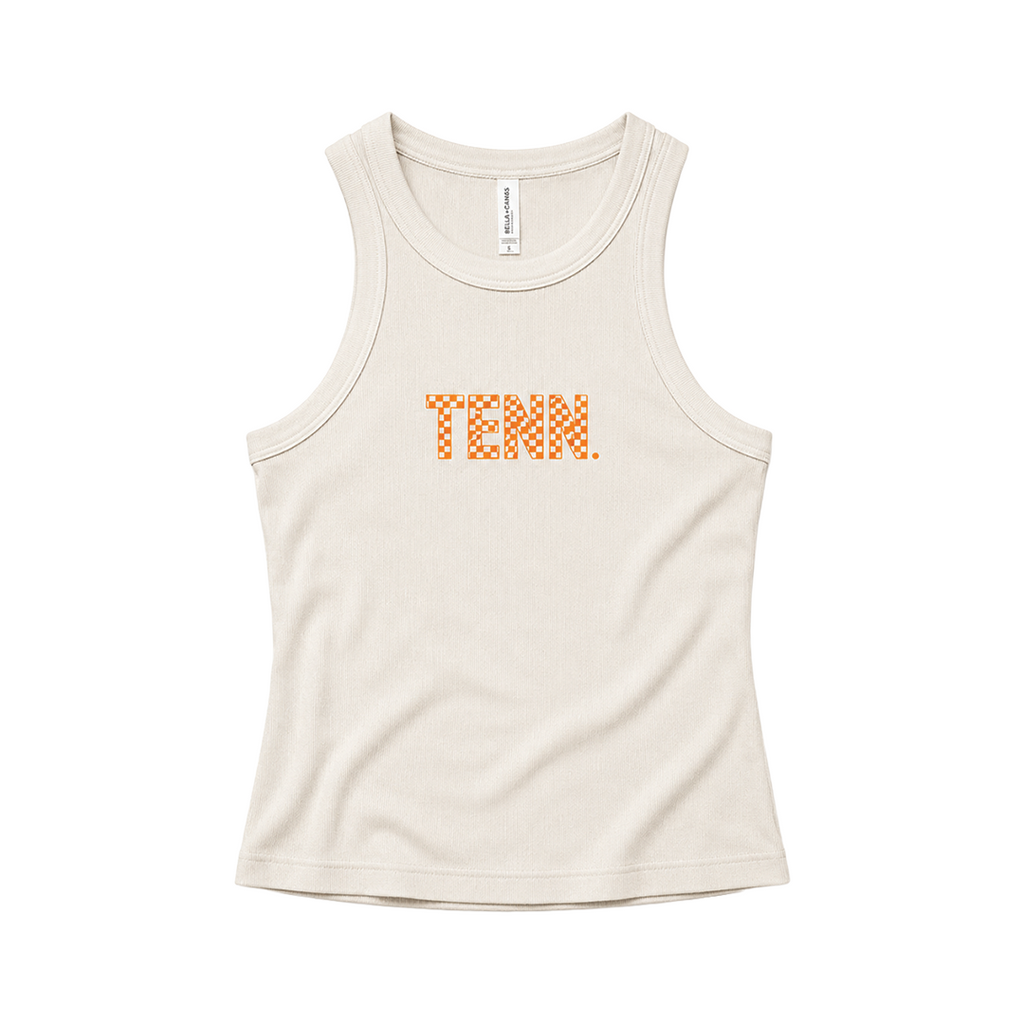 Tenn Checkerboard Racerback Tank