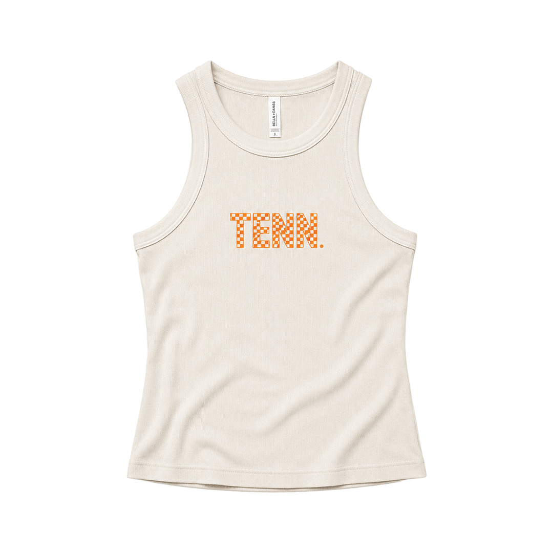 Tenn Checkerboard Racerback Tank