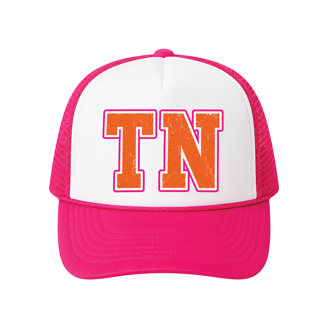 TN Neon Pink Varsity Trucker Hat