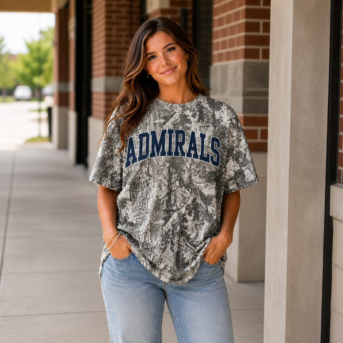 Admirals Camo Oversized Tee
